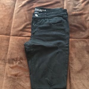 American Eagle Black Ripped Jeans